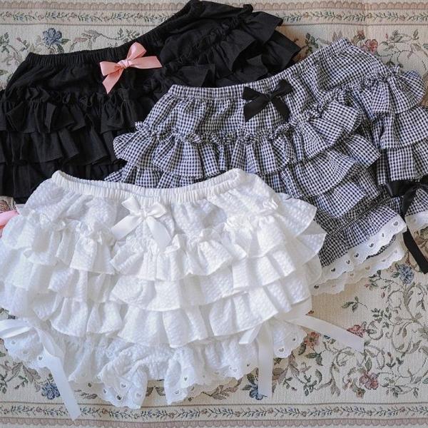 Shop Lolita Ruffle Ribbon Shorts , shorts , Killer Lookz , cute, kawaii, pants, shorts, skirts , Killer Lookz , killerlookz.com