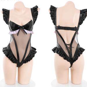 Shop Women Shiny Perspective One Piece Anime Cat Girl Cosplay Leather Bodysuit Sexy Teddy Lingerie Catsuit Jumpsuit Kitty Temptation , lingerie , Killer Lookz , anime, bodysuit, Lingerie , Killer Lookz , killerlookz.com