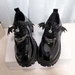 Shop Gothic Metal Bat Wing Mary Janes , shoes , Killer Lookz , halloween, mary janes, plat, plats, shoe, shoes , Killer Lookz , killerlookz.com