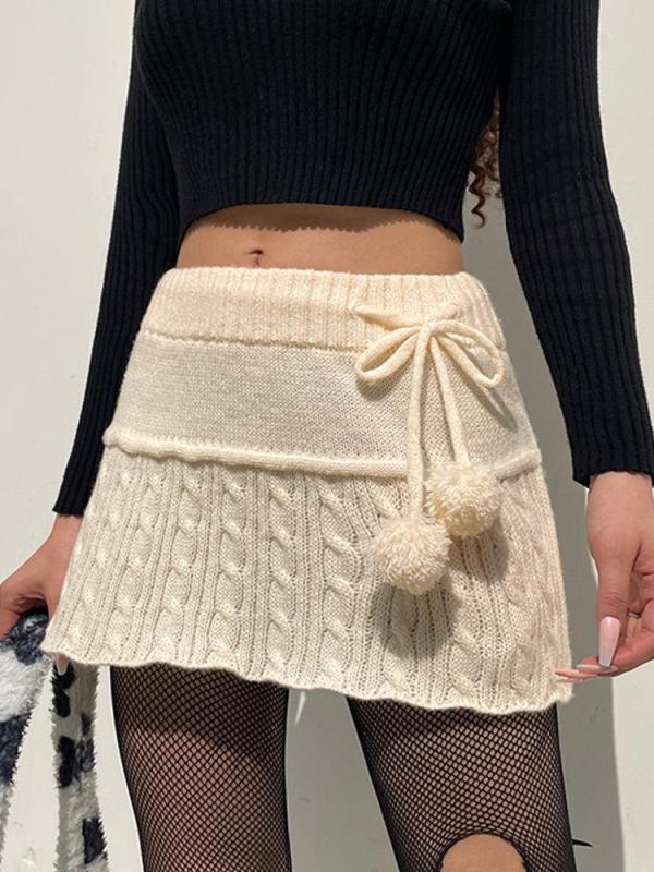 Shop Fluffy Snowball Crochet Mini Skirt , skirt , Killer Lookz , bottoms, new, skirt, skirts, winter , Killer Lookz , killerlookz.com