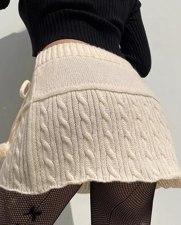 Shop Fluffy Snowball Crochet Mini Skirt , skirt , Killer Lookz , bottoms, new, skirt, skirts, winter , Killer Lookz , killerlookz.com