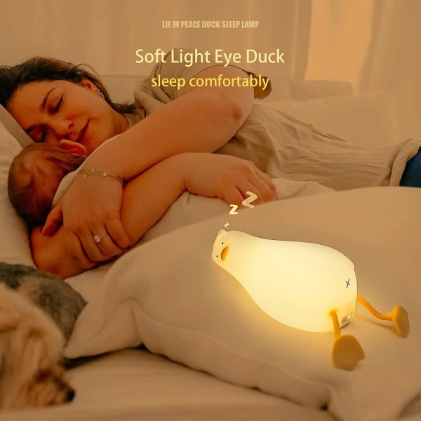 Duck Squishy Laying Night Light